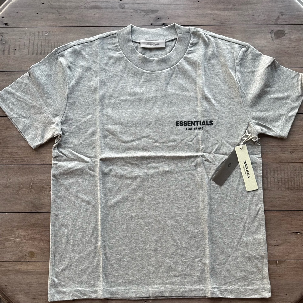 New Essentials Fear of God SS22 Dark Oatmeal Tee Sizes S, M, L